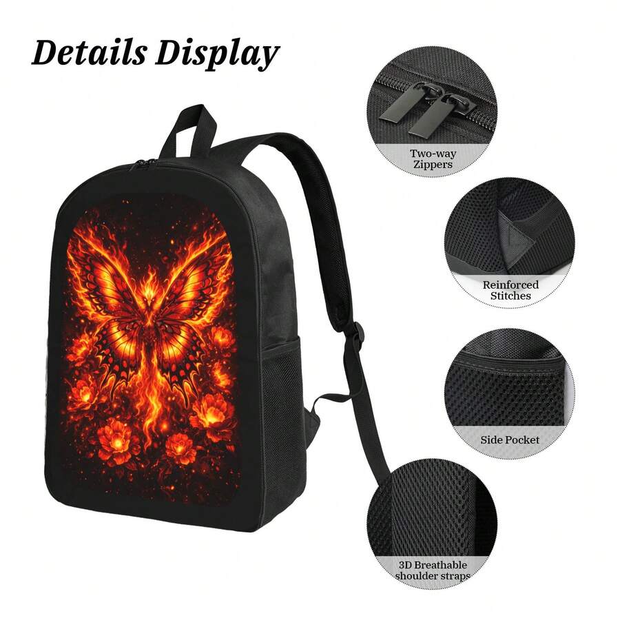Flame Phoenix Butterfly Backpa - огляд і ціна Fashion Backpack Women