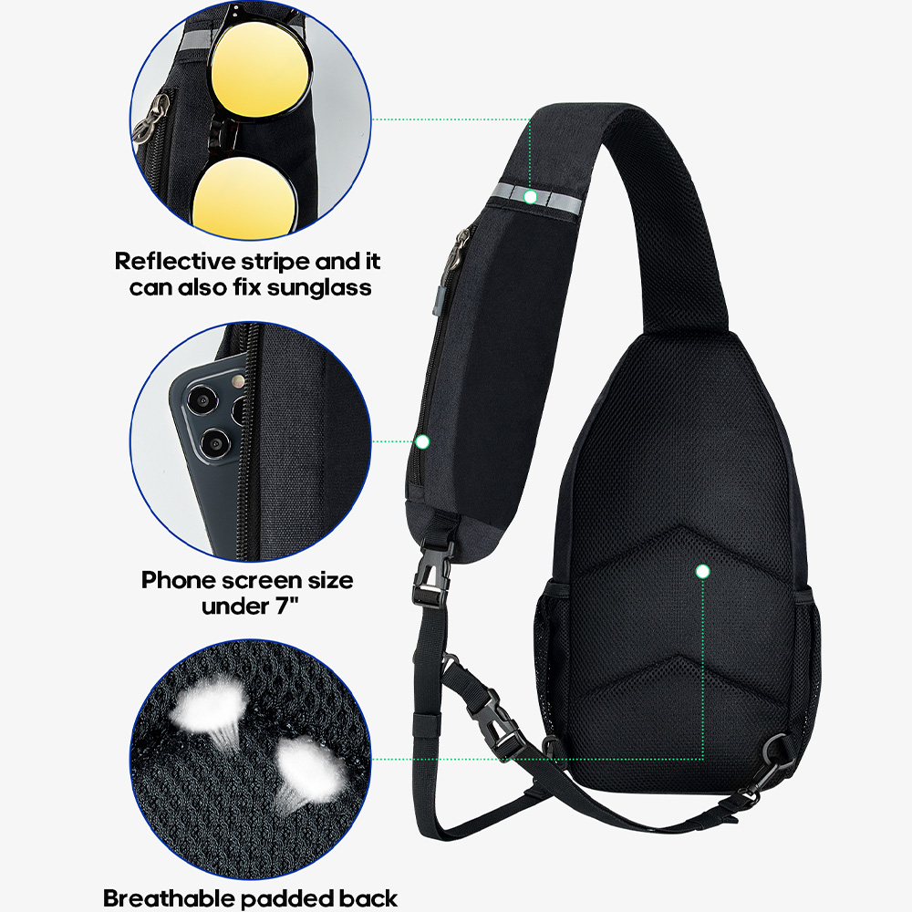 WATERFLY Crossbody Sling Bag C - огляд і ціна Sling Backpack Shoulder