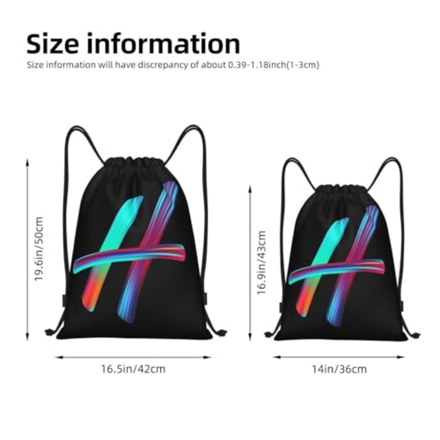 Drawstring Bags Initial Drawst - огляд і ціна Drawstring Gym Bag