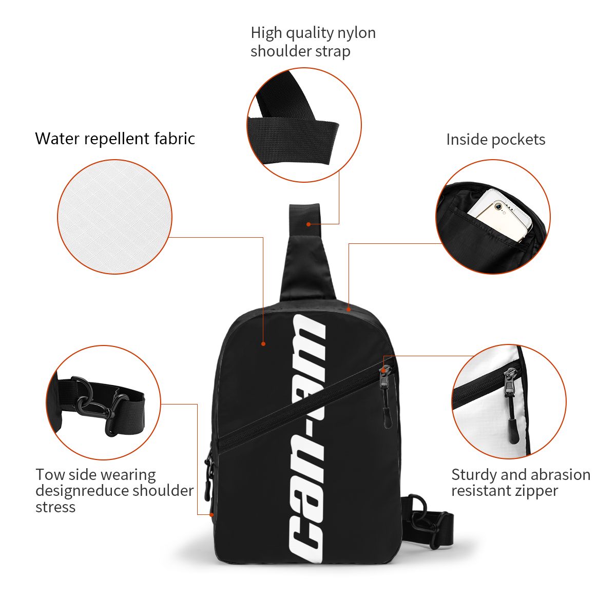 custom Motorcycle BRP Can-Am P - огляд і ціна Sling Backpack Shoulder