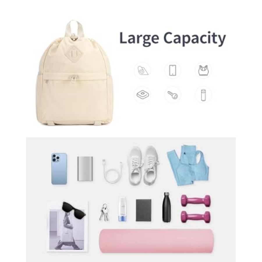Drawstring Backpack for Women, - огляд і ціна Drawstring Gym Bag