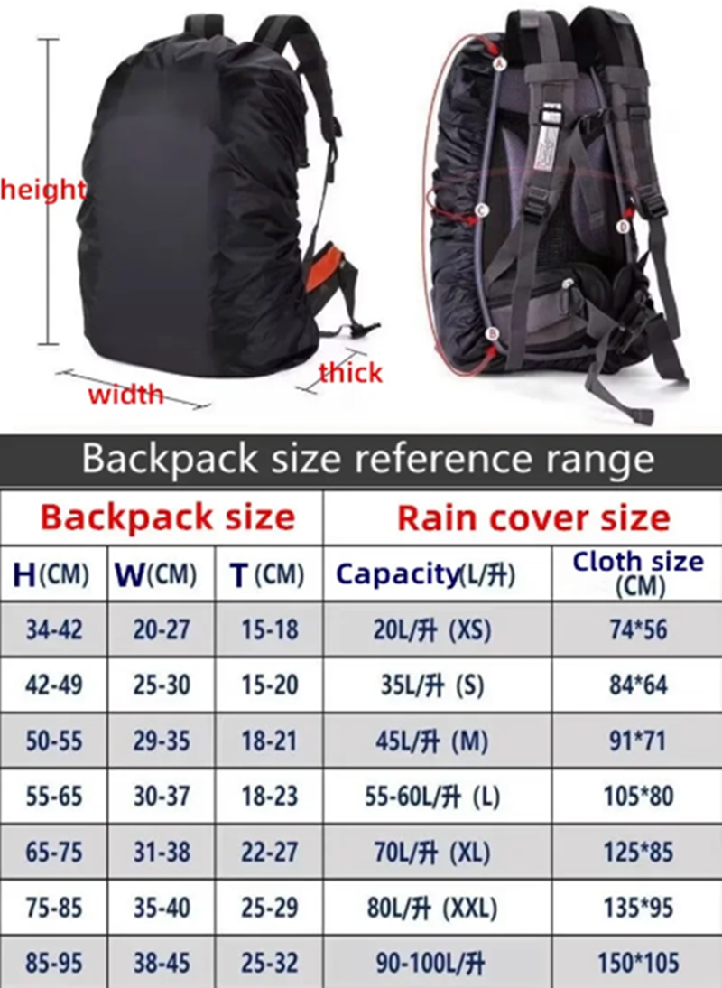 New Reflective Waterproof Back - огляд і ціна Rain Cover Backpack