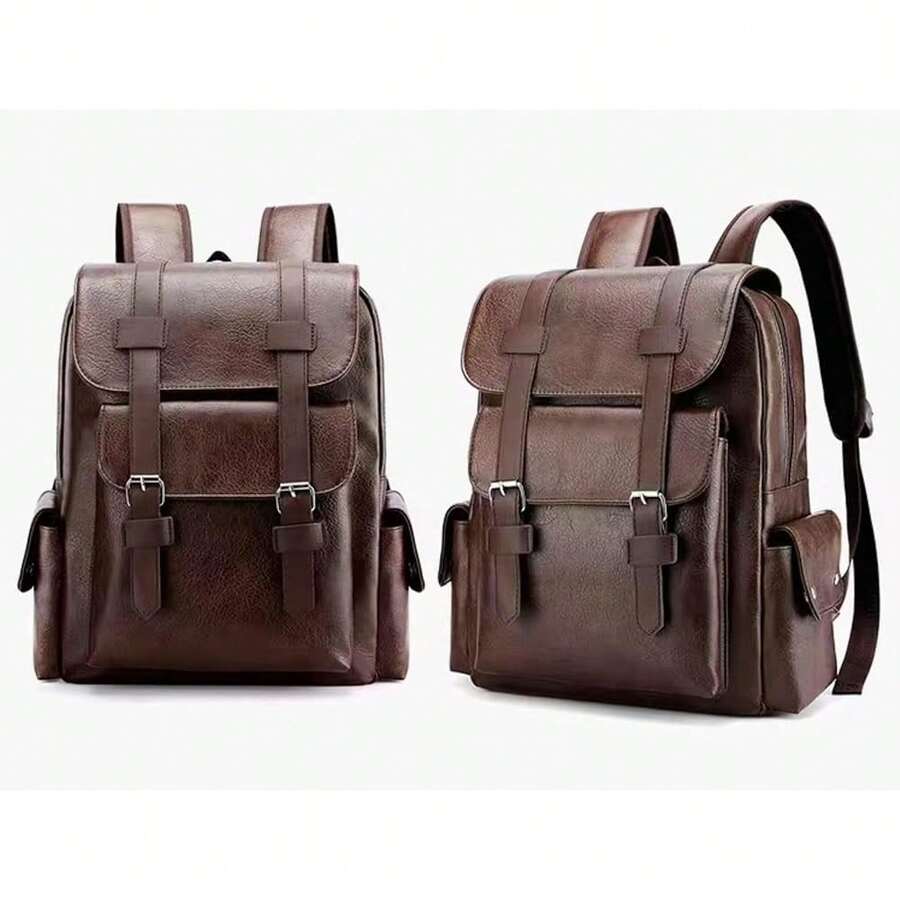 PU Leather Backpack For Men An - огляд і ціна Leather Backpack Vintage
