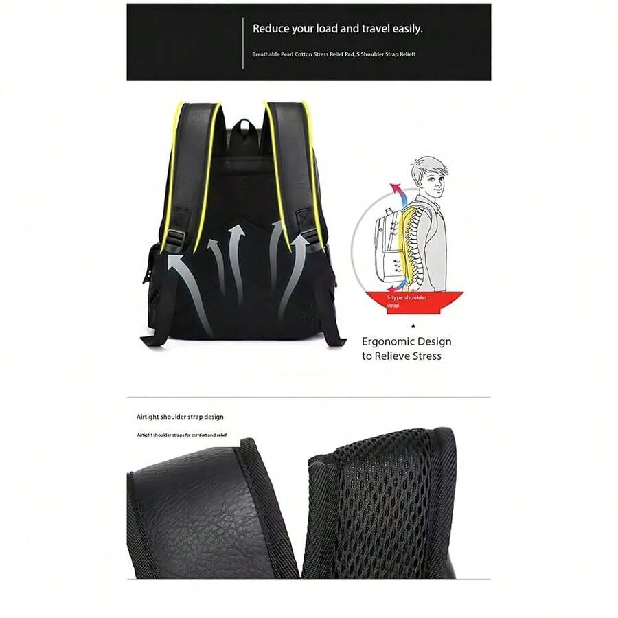 PU Leather Backpack For Men An - огляд і ціна Leather Backpack Vintage