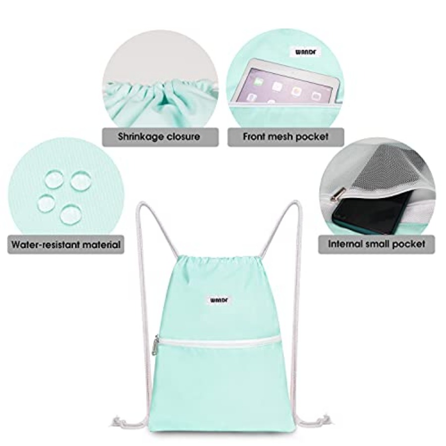 Drawstring Backpack String Bag - огляд і ціна Drawstring Gym Bag