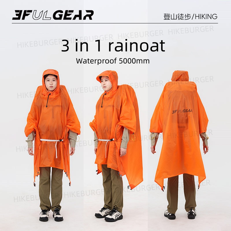 3F UL GEAR 3 in1 Rain Poncho O - огляд і ціна Rain Cover Backpack