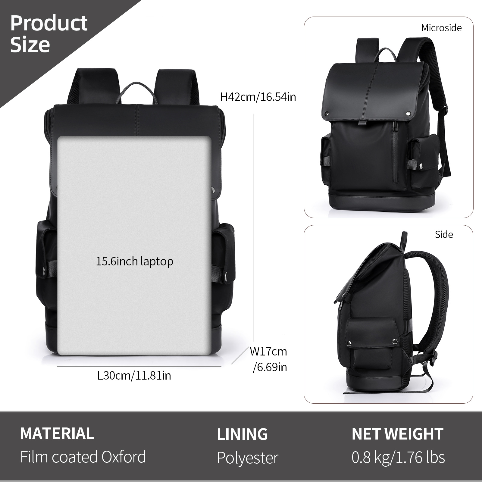 15.6in Laptop Backpack Oxford  - огляд і ціна Hiking Backpack Waterproof