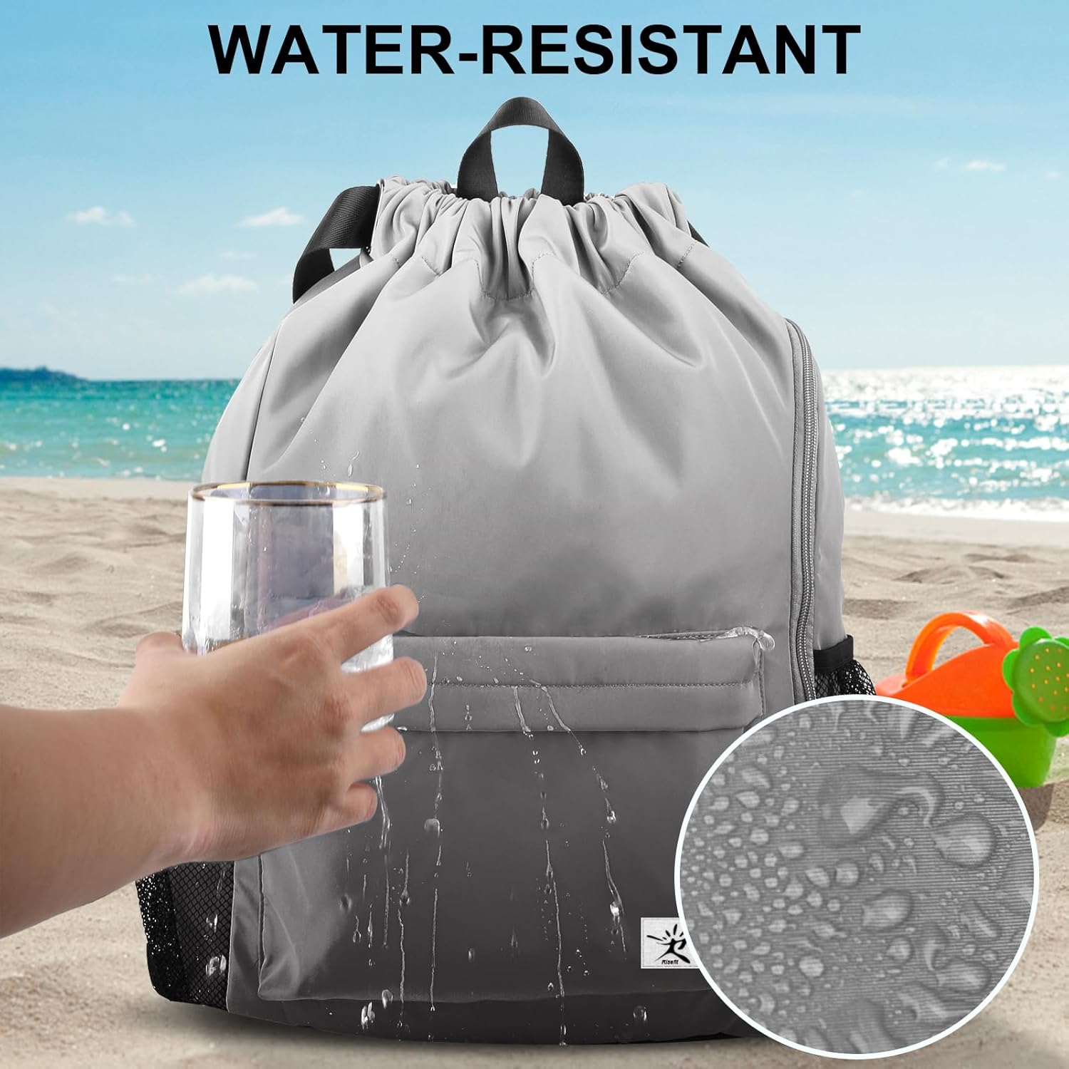 Drawstring Backpack with Mesh  - огляд і ціна Drawstring Gym Bag