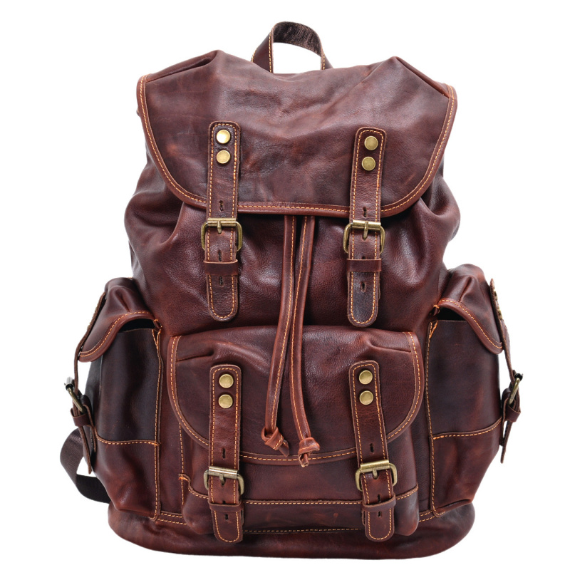 European and American vintage  - огляд і ціна Leather Backpack Vintage