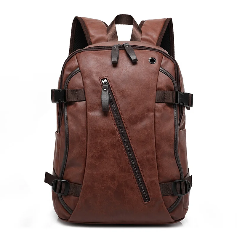 new vintage men backpack fashi - огляд і ціна Leather Backpack Vintage