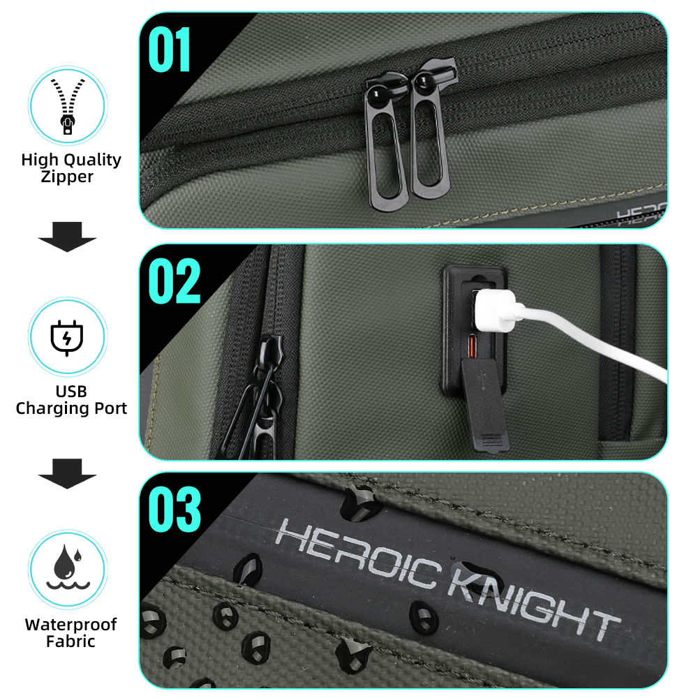 HK Business Men's Backpack 15. - огляд і ціна Hiking Backpack Waterproof