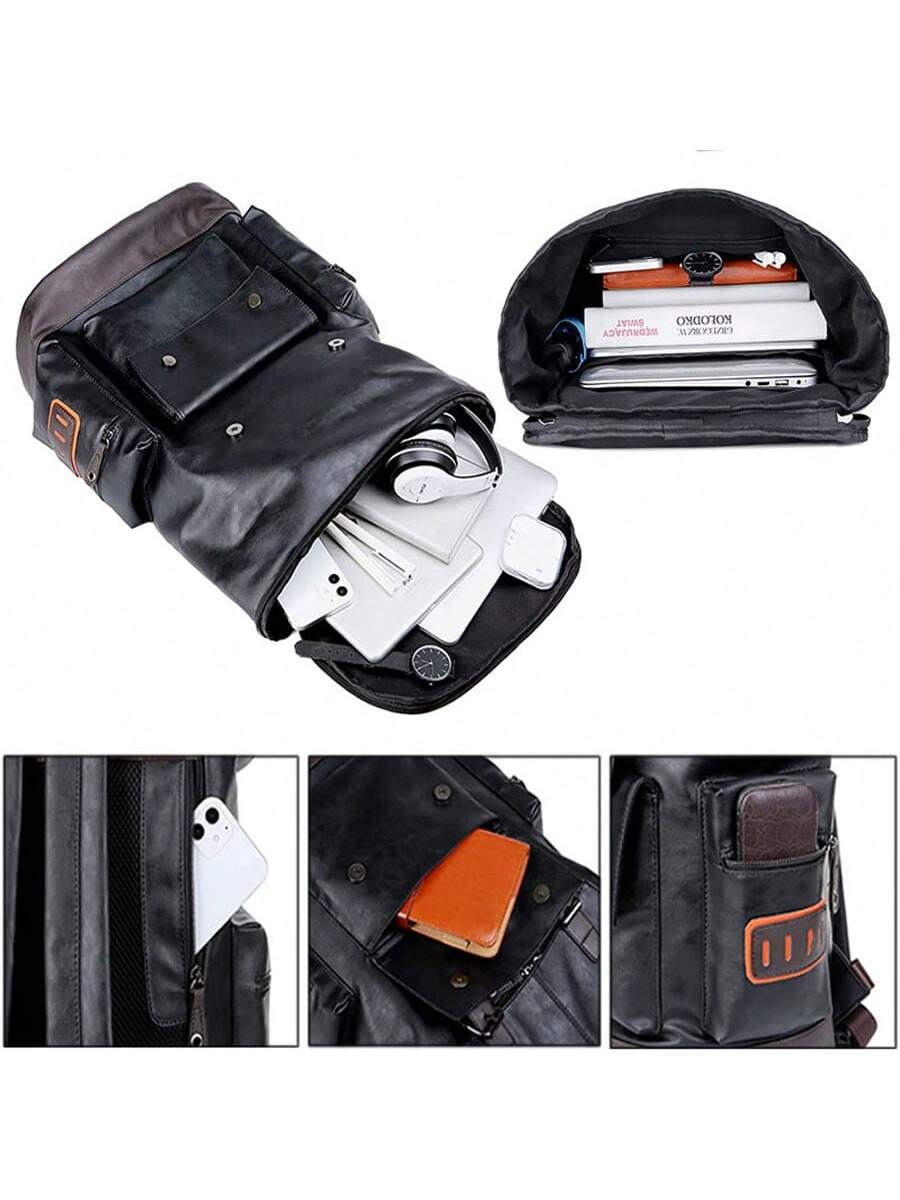 Vintage Black Leather Laptop B - огляд і ціна Leather Backpack Vintage
