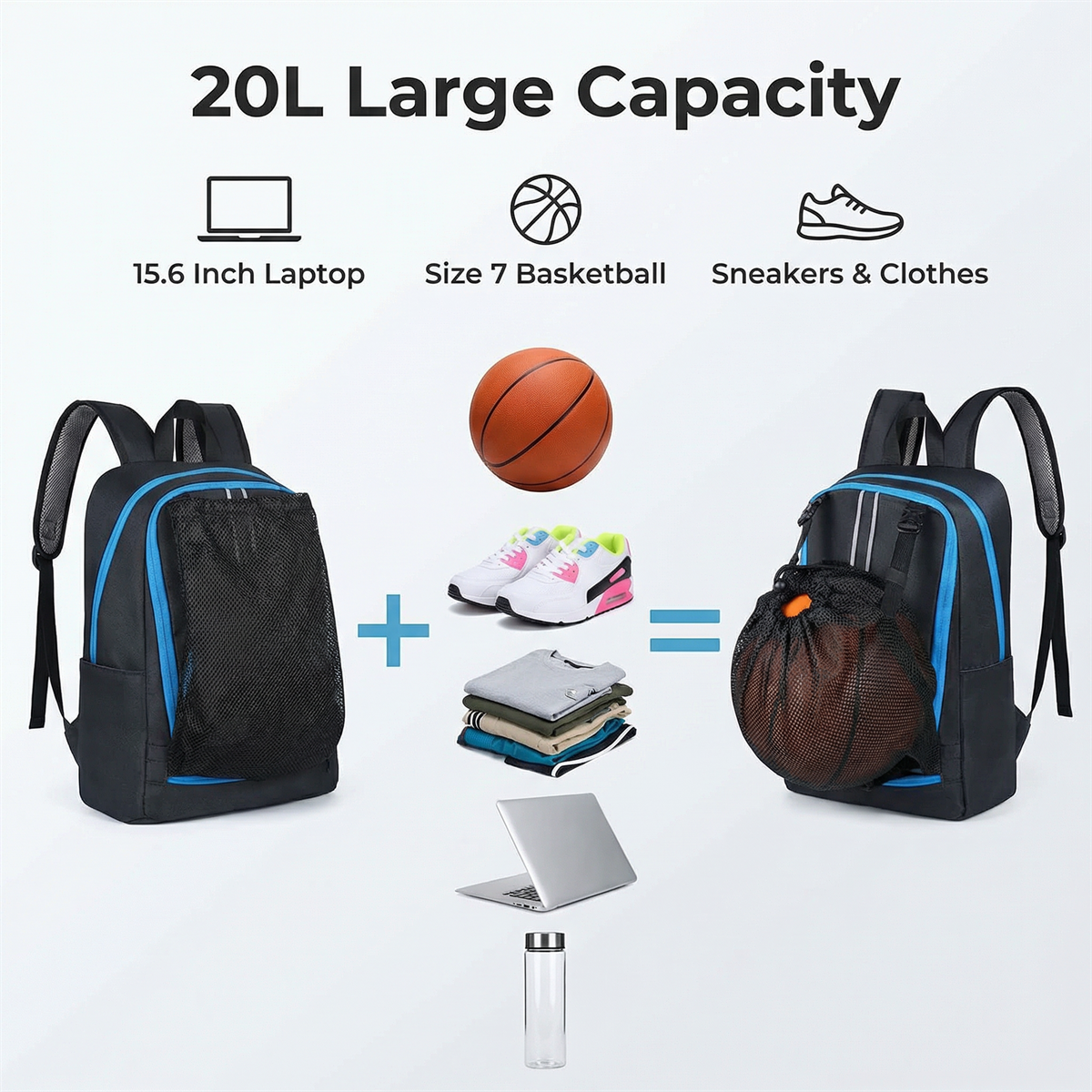 Basketball Bag Swimming Bag We - огляд і ціна Drawstring Gym Bag